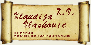 Klaudija Vlašković vizit kartica